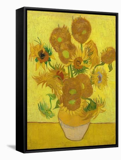 Sunflowers-Vincent van Gogh-Framed Stretched Canvas