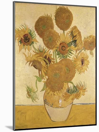 Sunflowers-Vincent van Gogh-Mounted Giclee Print