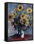 Sunflowers-Claude Monet-Framed Stretched Canvas