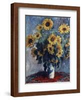 Sunflowers-Claude Monet-Framed Giclee Print