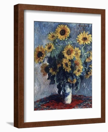 Sunflowers-Claude Monet-Framed Giclee Print