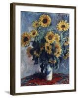 Sunflowers-Claude Monet-Framed Giclee Print