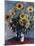 Sunflowers-Claude Monet-Mounted Giclee Print