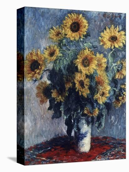Sunflowers-Claude Monet-Stretched Canvas