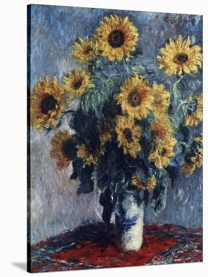 Sunflowers-Claude Monet-Stretched Canvas