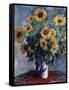 Sunflowers-Claude Monet-Framed Stretched Canvas