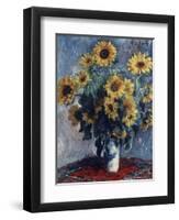 Sunflowers-Claude Monet-Framed Premium Giclee Print