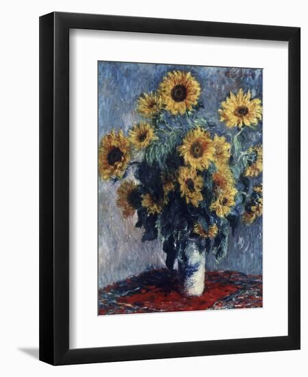 Sunflowers-Claude Monet-Framed Premium Giclee Print