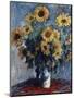 Sunflowers-Claude Monet-Mounted Premium Giclee Print