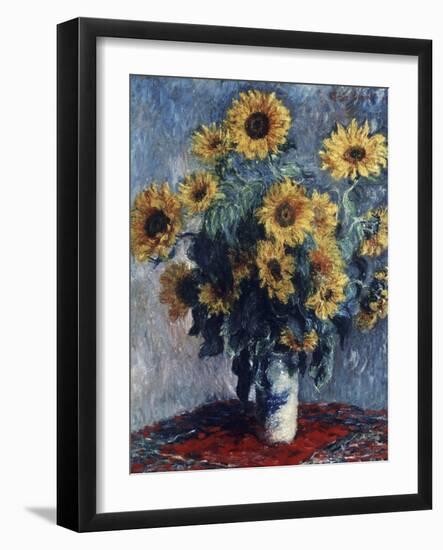 Sunflowers-Claude Monet-Framed Giclee Print