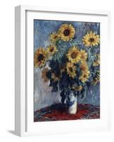 Sunflowers-Claude Monet-Framed Giclee Print