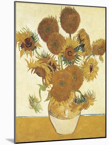 Sunflowers-Vincent van Gogh-Mounted Art Print