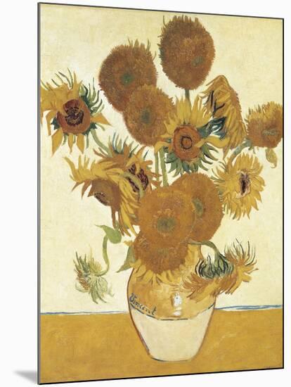 Sunflowers-Vincent van Gogh-Mounted Art Print