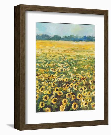 SUNFLOWERS-ALLAYN STEVENS-Framed Art Print