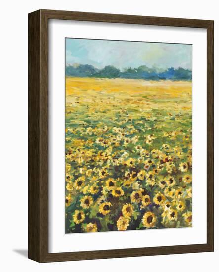 SUNFLOWERS-ALLAYN STEVENS-Framed Art Print