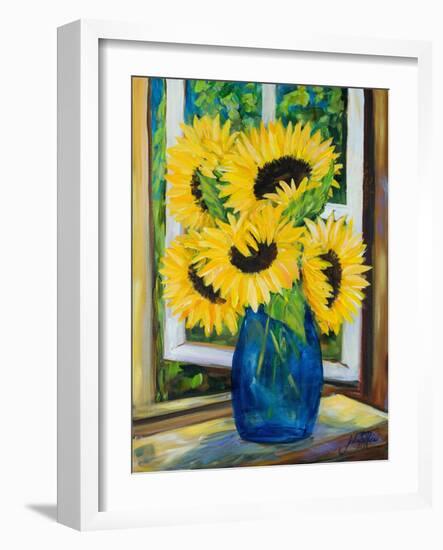 Sunflowers-Julie DeRice-Framed Art Print