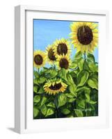 Sunflowers-Tanja Ware-Framed Giclee Print