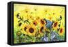 Sunflowers-Ata Alishahi-Framed Stretched Canvas