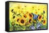 Sunflowers-Ata Alishahi-Framed Stretched Canvas