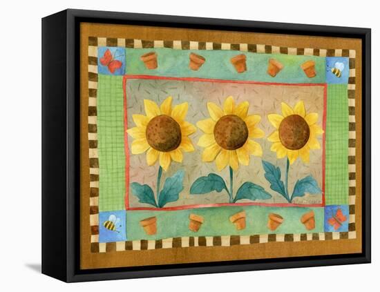 Sunflowers-Fiona Stokes-Gilbert-Framed Stretched Canvas