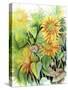 Sunflowers-Michelle Faber-Stretched Canvas