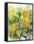 Sunflowers-Michelle Faber-Framed Stretched Canvas