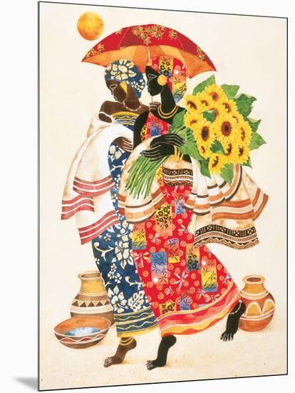 Sunflowers-Keith Mallett-Mounted Art Print