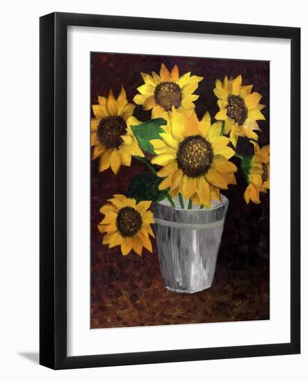 Sunflowers-Cheryl Bartley-Framed Giclee Print