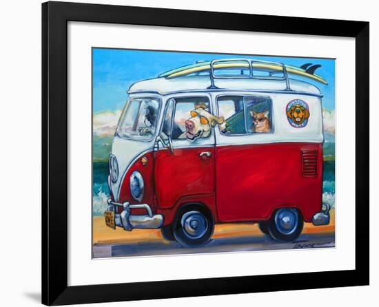 Sunglass Mutt-Connie R. Townsend-Framed Art Print