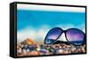 Sunglasses and Shells on the Beach-Labunskiy K.-Framed Stretched Canvas