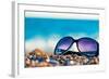 Sunglasses and Shells on the Beach-Labunskiy K.-Framed Photographic Print