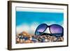 Sunglasses and Shells on the Beach-Labunskiy K.-Framed Photographic Print