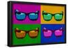 Sunglasses Pop Art Poster-null-Framed Poster