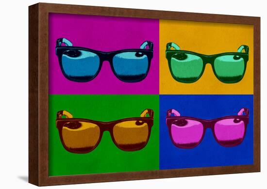Sunglasses Pop Art Poster-null-Framed Poster