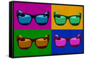 Sunglasses Pop Art Poster-null-Framed Stretched Canvas