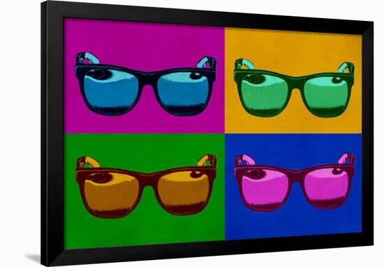 Sunglasses Pop Art Poster-null-Framed Poster