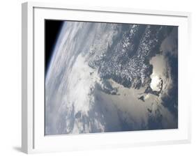 Sunglint On the Waters of Earth-Stocktrek Images-Framed Photographic Print