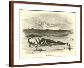 Sunk Barge-null-Framed Giclee Print