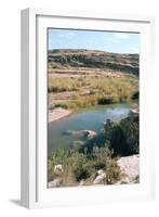 Sunken Assyrian Sculpture, Bavian, Iraq, 1977-Vivienne Sharp-Framed Photographic Print