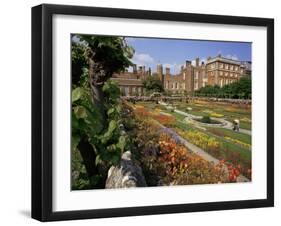 Sunken Gardens, Hampton Court Palace, Greater London, England, United Kingdom-Walter Rawlings-Framed Photographic Print