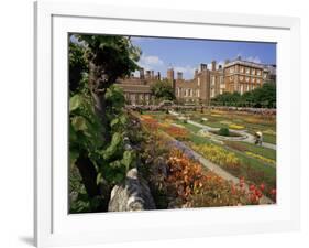 Sunken Gardens, Hampton Court Palace, Greater London, England, United Kingdom-Walter Rawlings-Framed Photographic Print