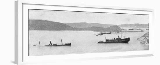 Sunken Japanese Ships, Russo-Japanese War, 1904-5-null-Framed Giclee Print