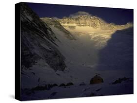 Sunkissed Advanced Basse Camp on Southside of Everest, Nepal-Michael Brown-Stretched Canvas