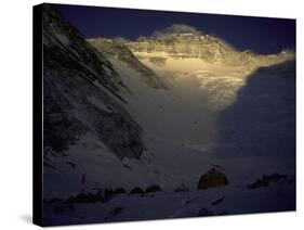 Sunkissed Advanced Basse Camp on Southside of Everest, Nepal-Michael Brown-Stretched Canvas