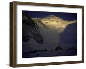 Sunkissed Advanced Basse Camp on Southside of Everest, Nepal-Michael Brown-Framed Photographic Print