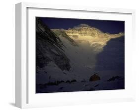 Sunkissed Advanced Basse Camp on Southside of Everest, Nepal-Michael Brown-Framed Photographic Print