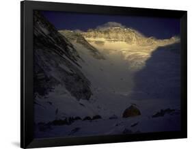 Sunkissed Advanced Basse Camp on Southside of Everest, Nepal-Michael Brown-Framed Photographic Print