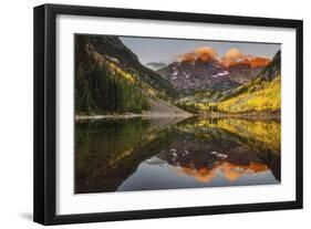 Sunkissed Peaks Bright-Darren White Photography-Framed Giclee Print