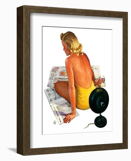 "Sunlamp,"March 4, 1939-Robert P. Archer-Framed Giclee Print