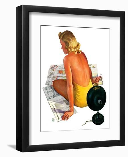 "Sunlamp,"March 4, 1939-Robert P. Archer-Framed Giclee Print